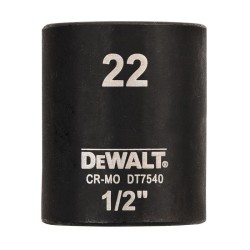 Cap cheie tubulara de impact 1/2", 22mm, DeWALT