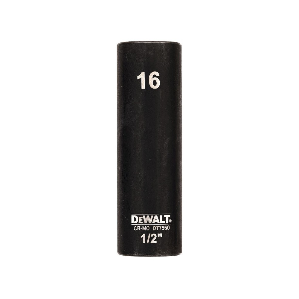 Cap cheie tubulara de impact adanca 1/2", 16mm, DeWALT