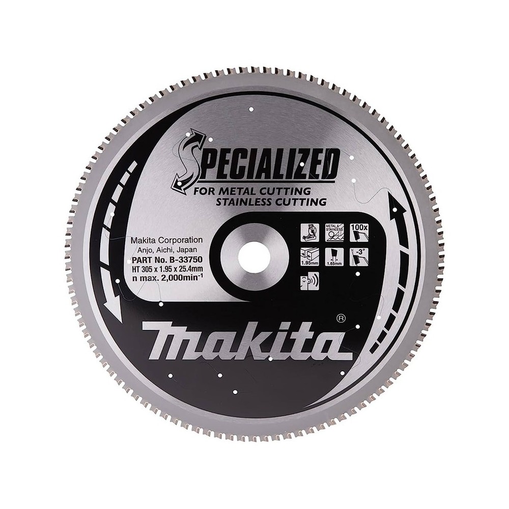 Panza circular metal inox 305x25.4mm 100TH, Makita