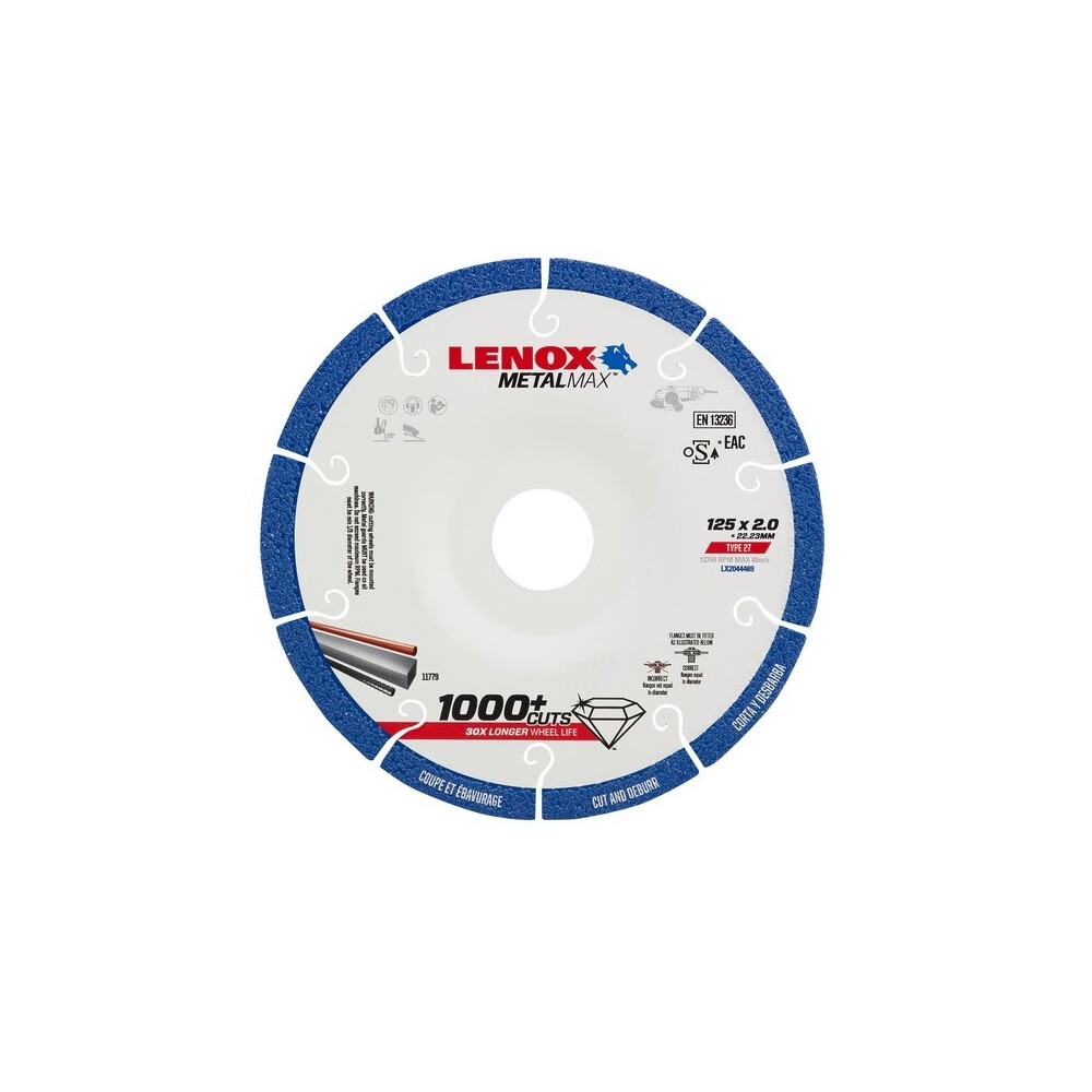 LENOX - Disc de debitat diamantat 125x2mm, Lenox