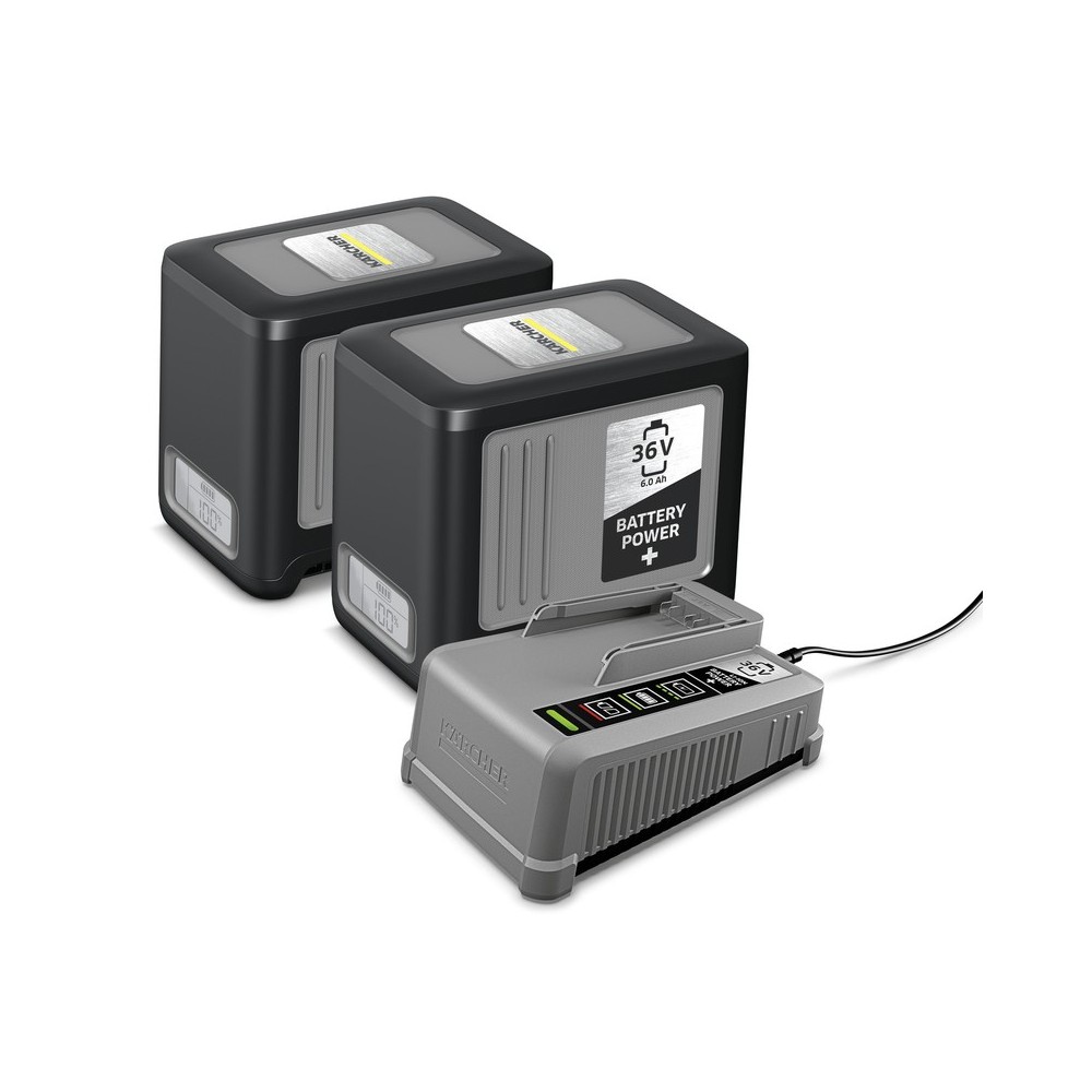 Karcher - Set 2x acumulator Battery Power+ 36 V, 6.0Ah + incarcator rapid